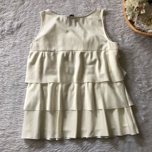 Willi Smith Tops - Willi Smith White Layered Blouse Willi Smith Tops - Willi Smith White Layered Blouse